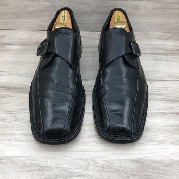 Lloyd Oxford Mens 12.5 Odell Black Leather Monk Strap Dress Shoes main image 13